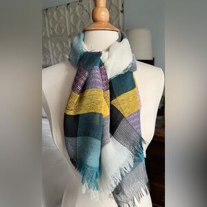 Multicolor Plaid Scarf